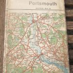 German map showing Southampton; a copy from a 1" to 1 mile OS map.