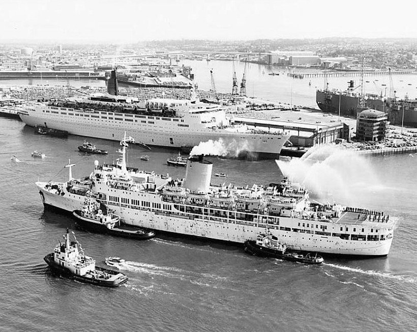 White Ship Red Crosses