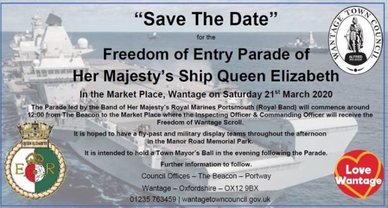 HMSQE Wantage Freedom of Entry Parade