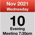 Meeting 10th Nov 2021