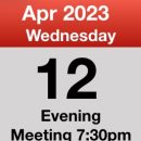Meeting 12th April 2023