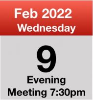 Meeting 9th Feb 2022