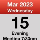 Meeting March 15th 2023
